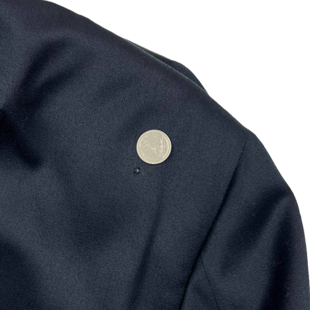 Vintage Mens 1960s British Invasion Suit Blue Shiny Wool M