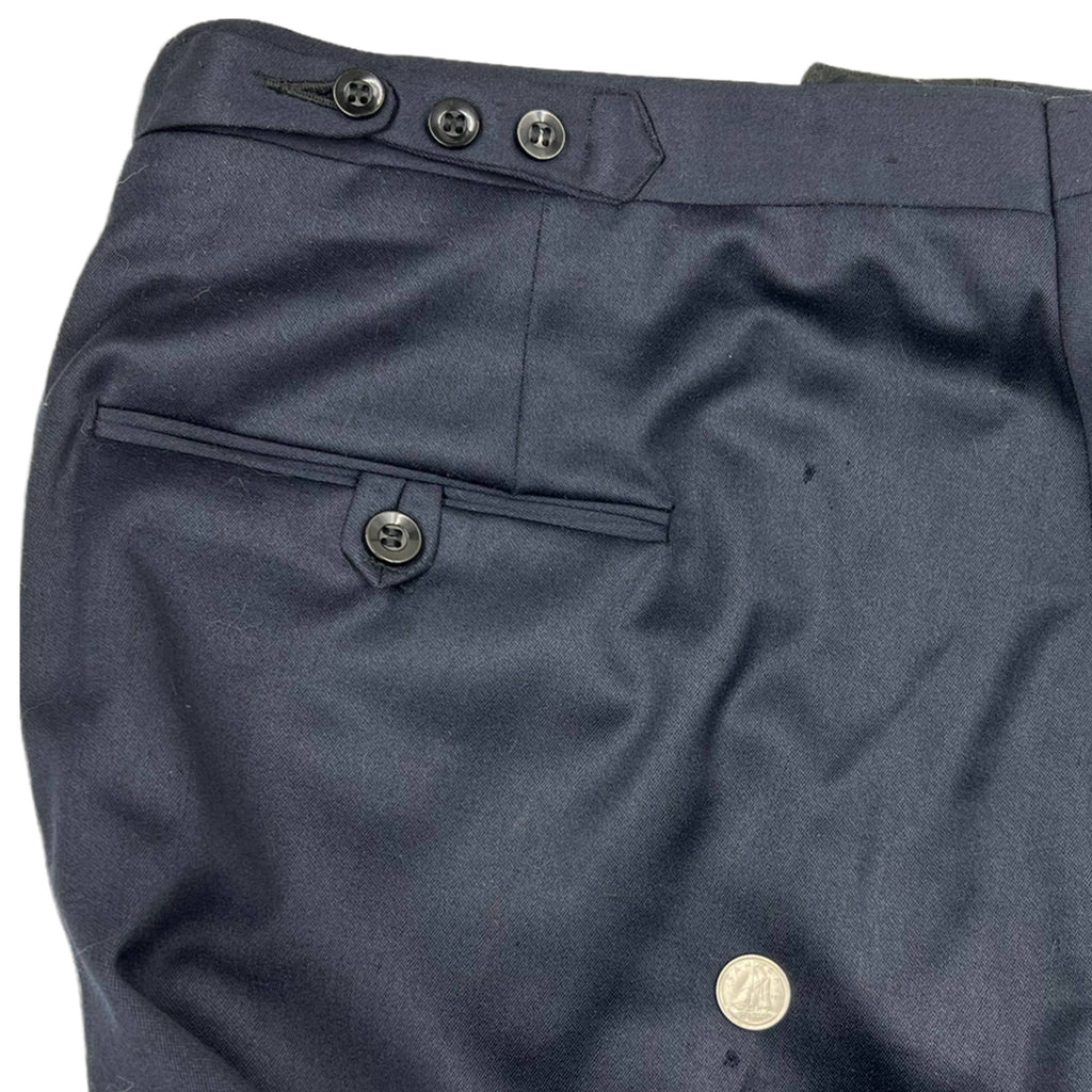 Vintage Mens 1960s British Invasion Suit Blue Shiny Wool M