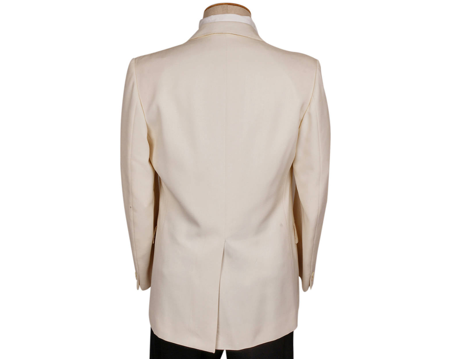 Vintage 1970s White Dinner Jacket - Gillio Paris -Size M - Poppy's Vintage Clothing