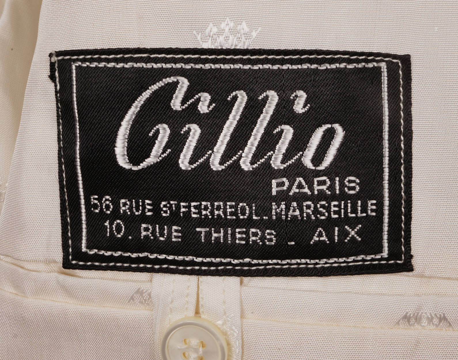 Vintage 1970s White Dinner Jacket - Gillio Paris -Size M - Poppy's Vintage Clothing