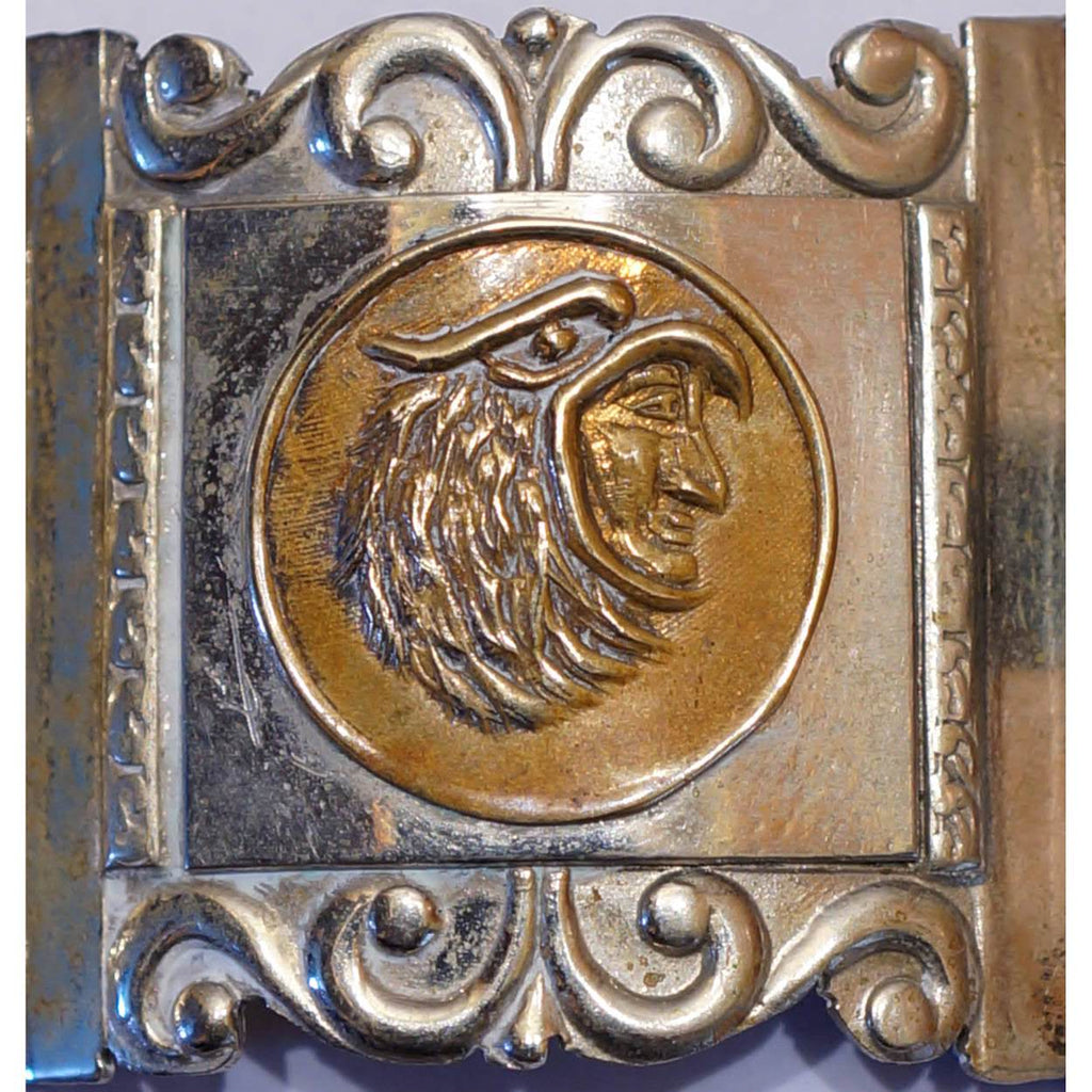 Vintage Mexican Sterling Bracelet Aztec Panels - Poppy's Vintage Clothing