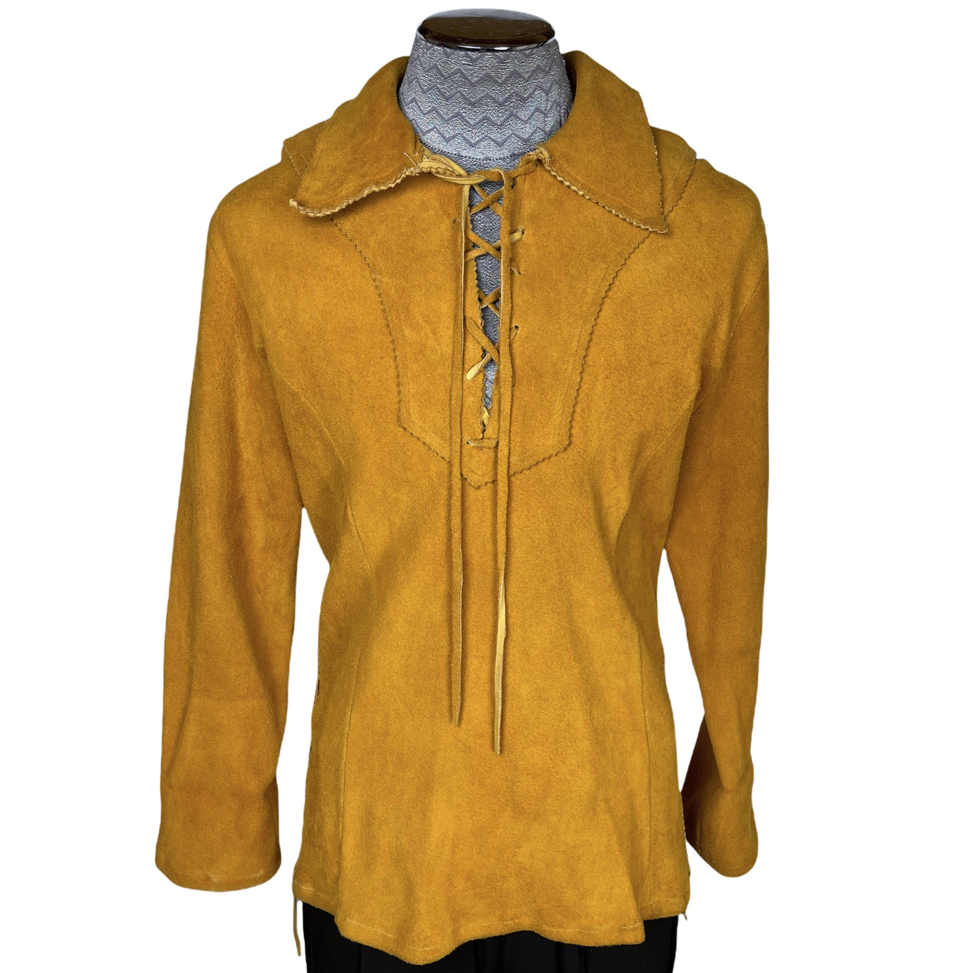 Vintage Micmac Shirt Deerskin Leather Mi’kmaq Newfoundland