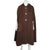 Vintage 1960s Brown Wool Cape or Cloak with Hood Hand Made by Mignonne Corbo - Poppy's Vintage Clothing