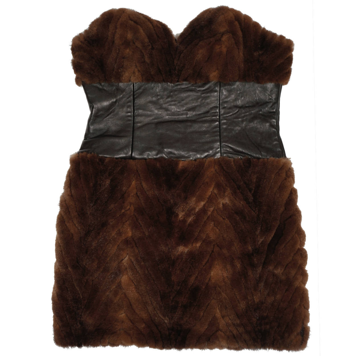 brown fur dress ZARA. Beige ruffled midi dress. TM – Hibuy market
