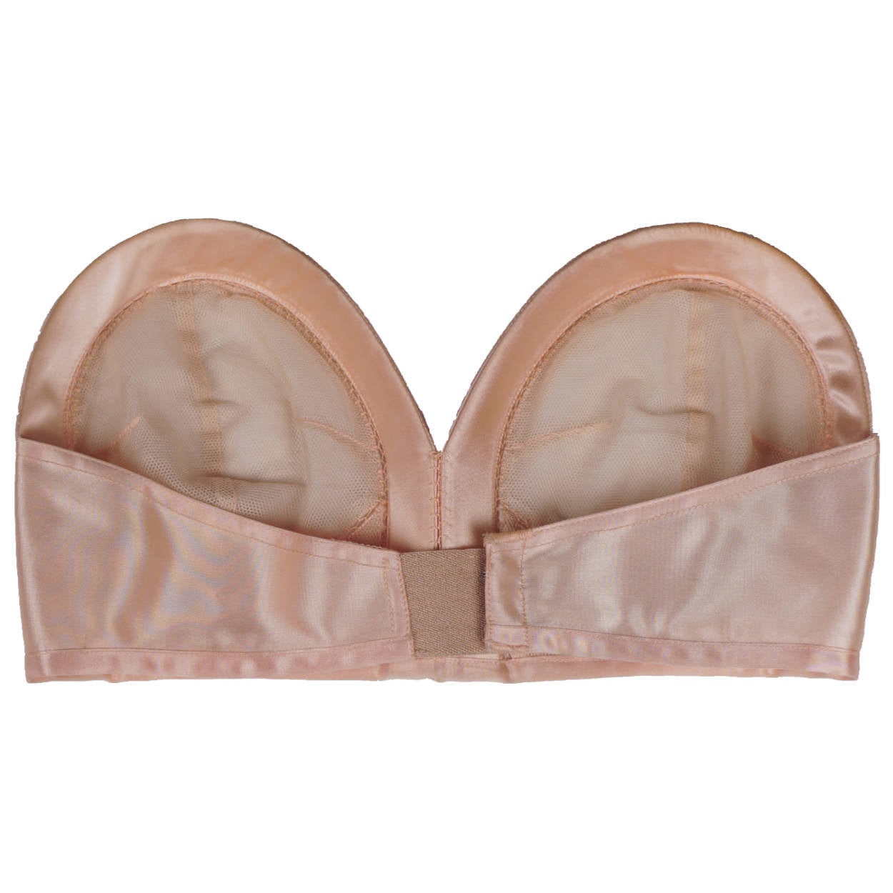 Vintage 1940s Strapless Bra Pink Satin Brassiere in Original Package w Bill 1947 - Poppy's Vintage Clothing