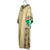 Vintage 80s Caftan Dress Miss Egypt Beaded Silk Signed Size M - Poppy's Vintage Clothing