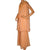 Vintage 1960s Miss Elliette Hostess Dress Palazzo Pant Suit Peach Chiffon Size L - Poppy's Vintage Clothing