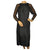 Vintage 1950s Black Silk Cocktail Dress Miss KK Toronto A Size Not An Age Size L - Poppy's Vintage Clothing