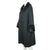 Vintage 1960s Black Wool Coat by Miss Style Faux Fur Trim Ladies Size L - Poppy's Vintage Clothing