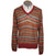 Vintage Missoni Mens Knit Pullover Sweater Multicolour Stripe Size L Tall - Poppy's Vintage Clothing