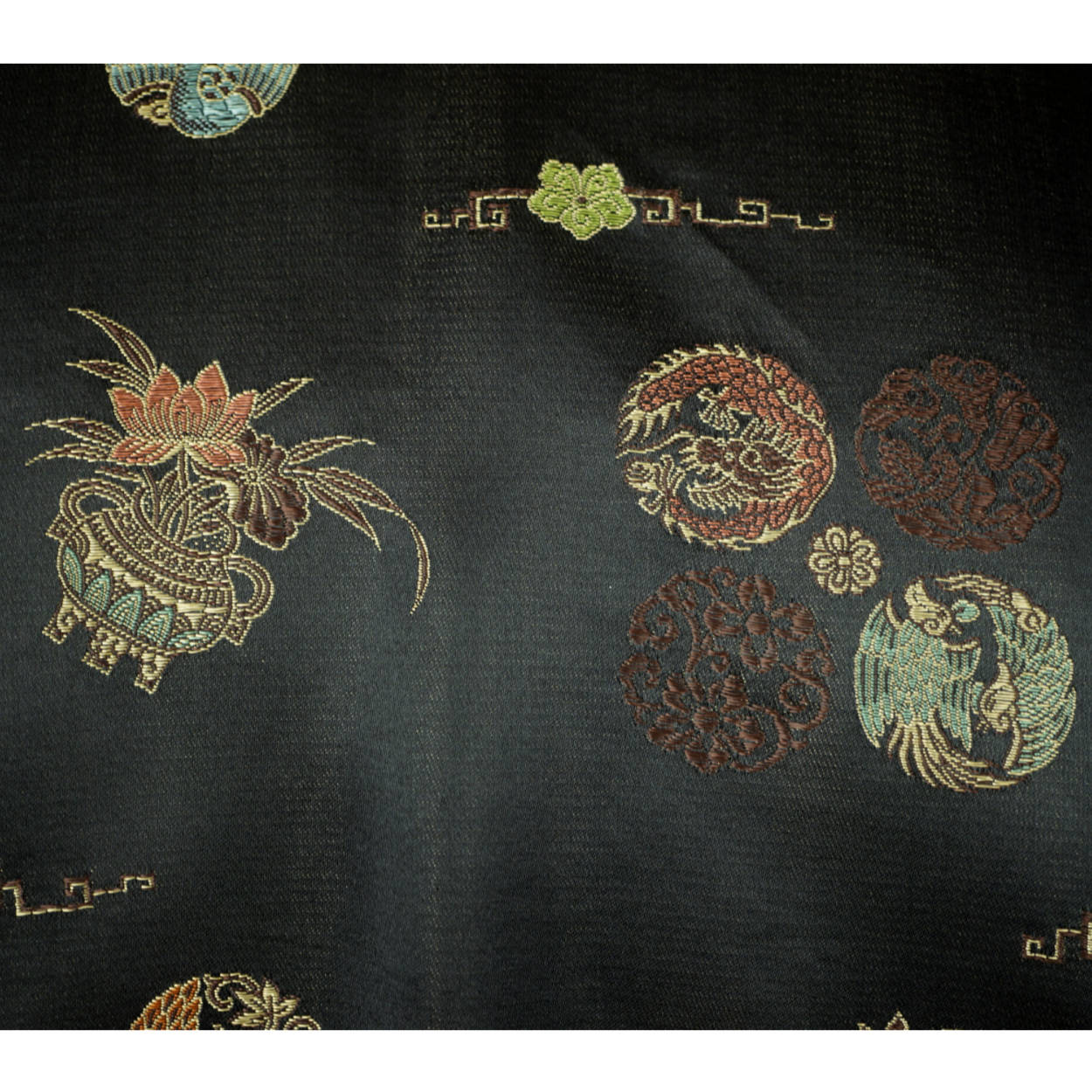 Vintage Smoking Jacket Men 1950s Asian Short Satin Robe Sz M - Poppy's Vintage Clothing