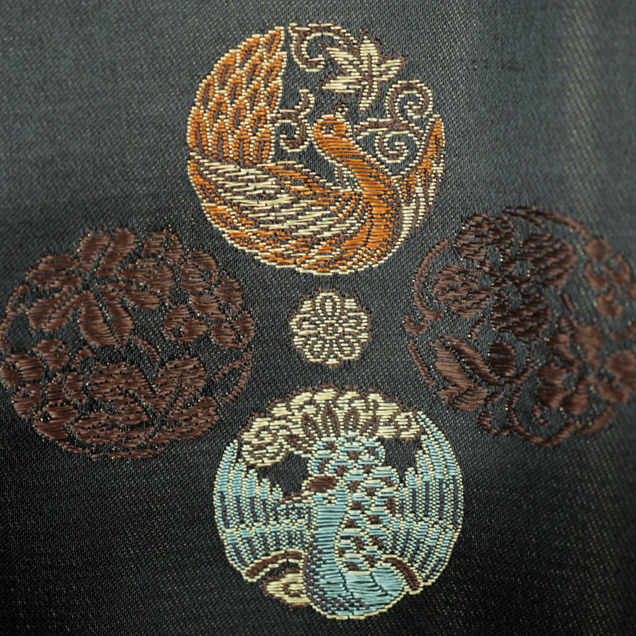 Vintage Smoking Jacket Men 1950s Asian Short Satin Robe Sz M - Poppy's Vintage Clothing