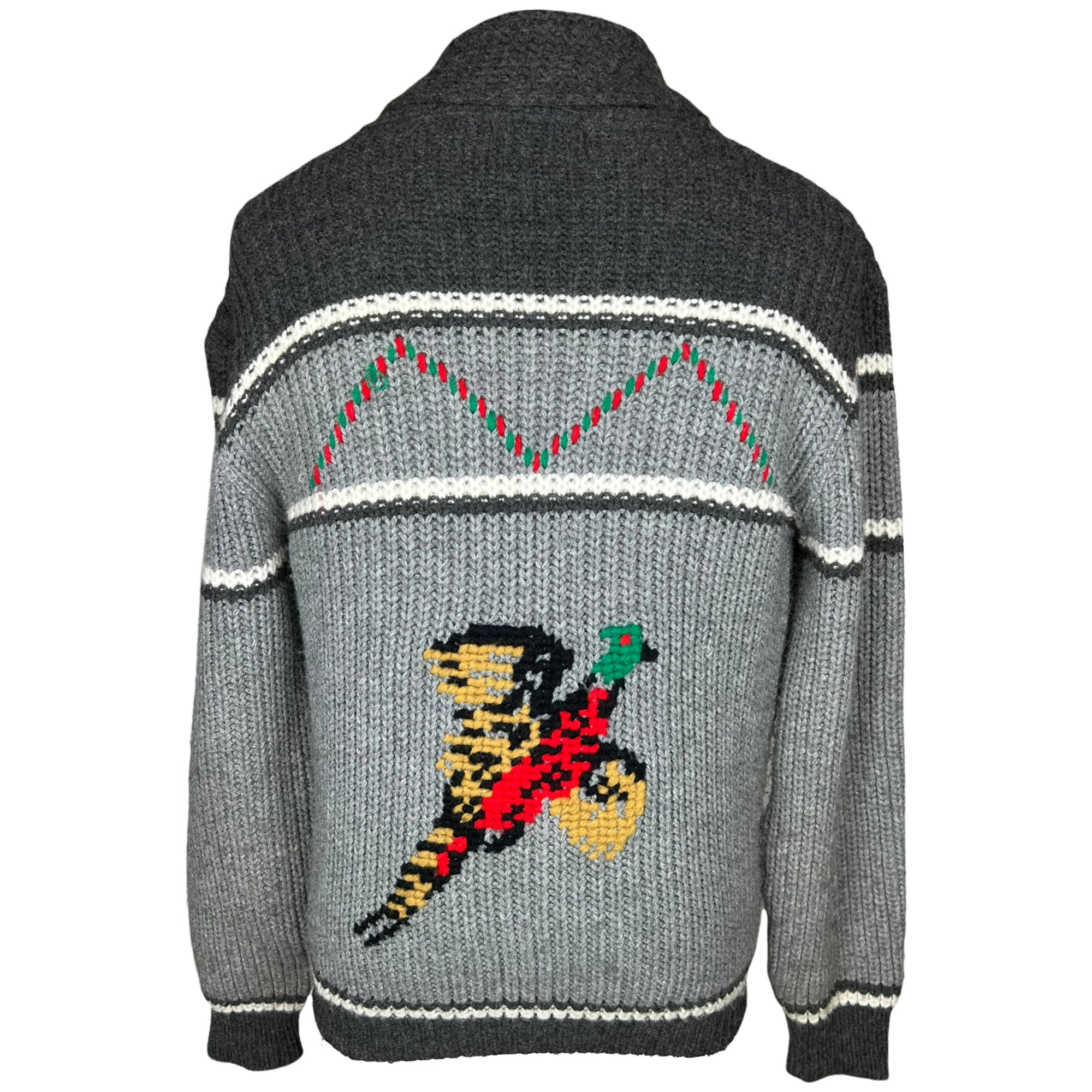 Vintage Cowichan 1960s Sweater Jacket Mens Size L 