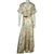 Vintage 1940s Dressing Gown Floral Chintz Taffeta Lounging Robe Mme Sarette Sz M - Poppy's Vintage Clothing