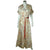 Vintage 1940s Dressing Gown Floral Chintz Taffeta Lounging Robe Mme Sarette Sz M - Poppy's Vintage Clothing