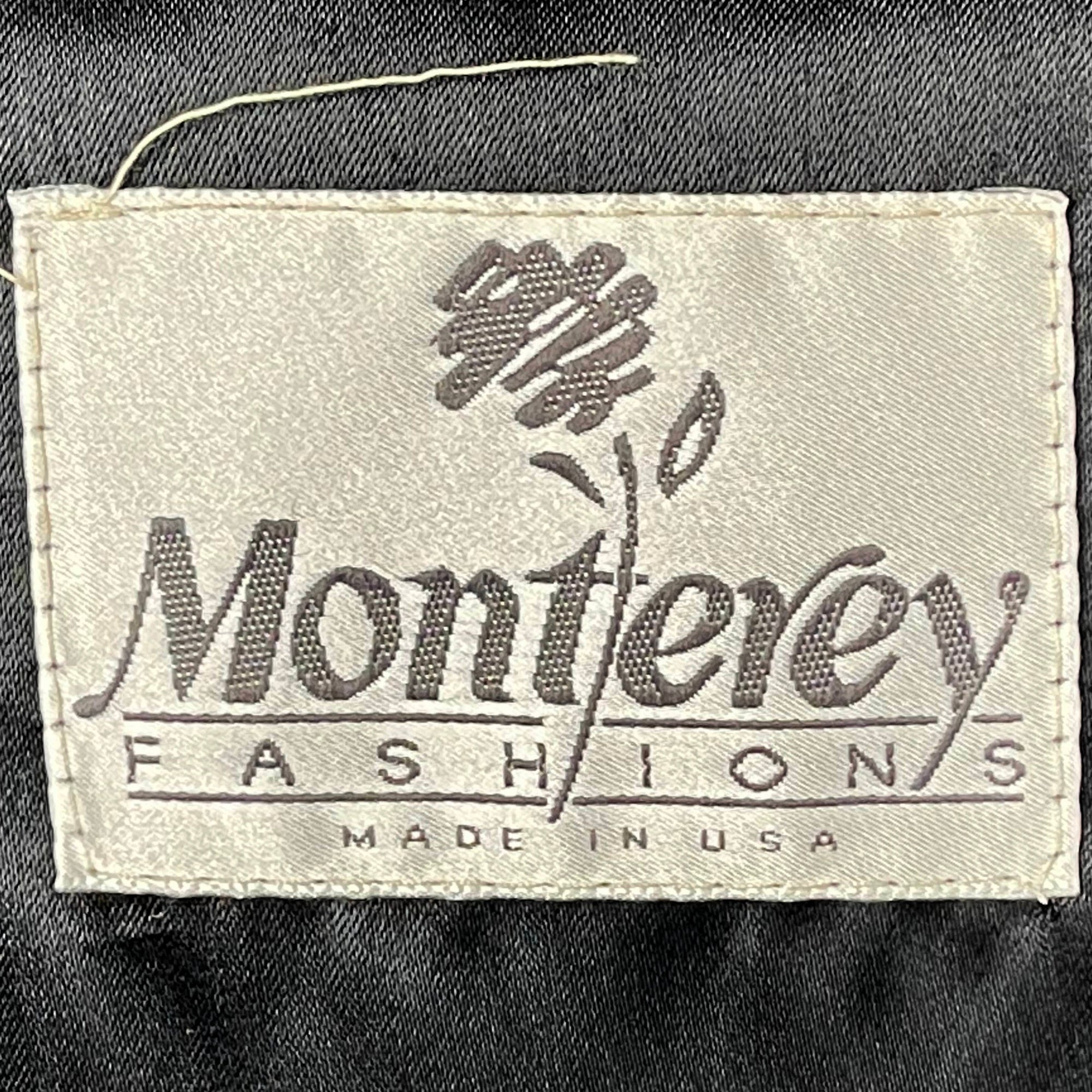 Vintage 1990s Faux Fur Coat Southwest Blanket Pattern Size M