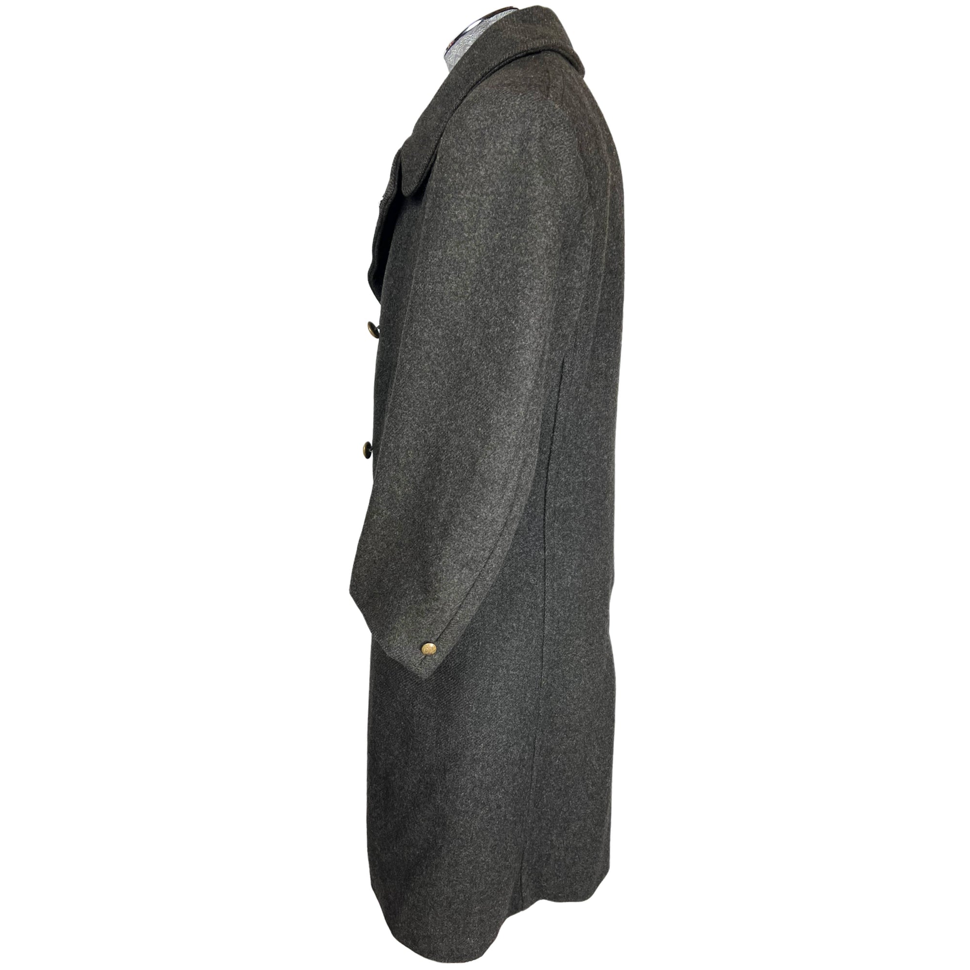 Vintage Montreal Tramways Coat Workman Uniform Overcoat 1930s