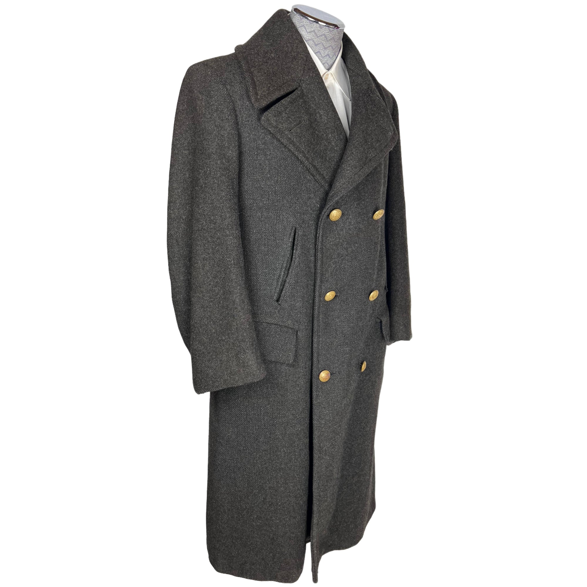 Vintage Montreal Tramways Coat Workman Uniform Overcoat 1930s