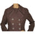 Vintage 1960s Mod Dress & Coat Ensemble Set Brown Linen by Montroy Size M - Poppy's Vintage Clothing