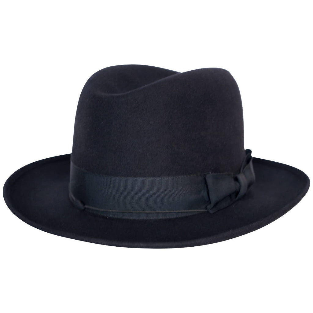 Vintage 1930s Mens Homburg Fedora Hat Morgan Imperial Canada Size M - Poppy's Vintage Clothing