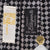 Vintage Skinny Tie 1950s 60s Italian Silk Necktie Silver Black Unused NOS - Poppy's Vintage Clothing