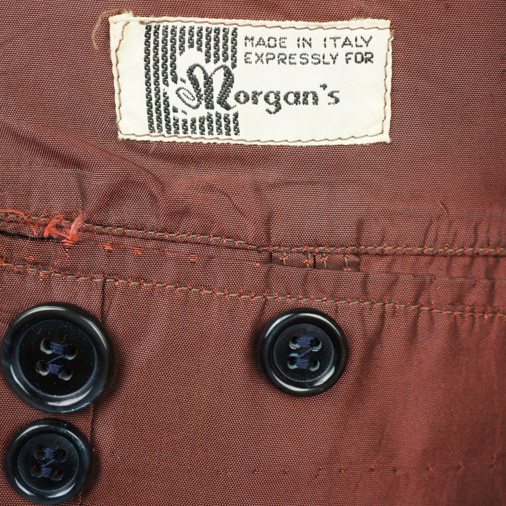 60s Vintage Mens Wool Jacket Striped Blazer Size M - Poppy's Vintage Clothing