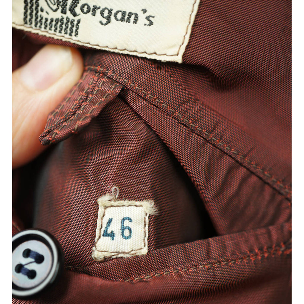 60s Vintage Mens Wool Jacket Striped Blazer Size M - Poppy's Vintage Clothing