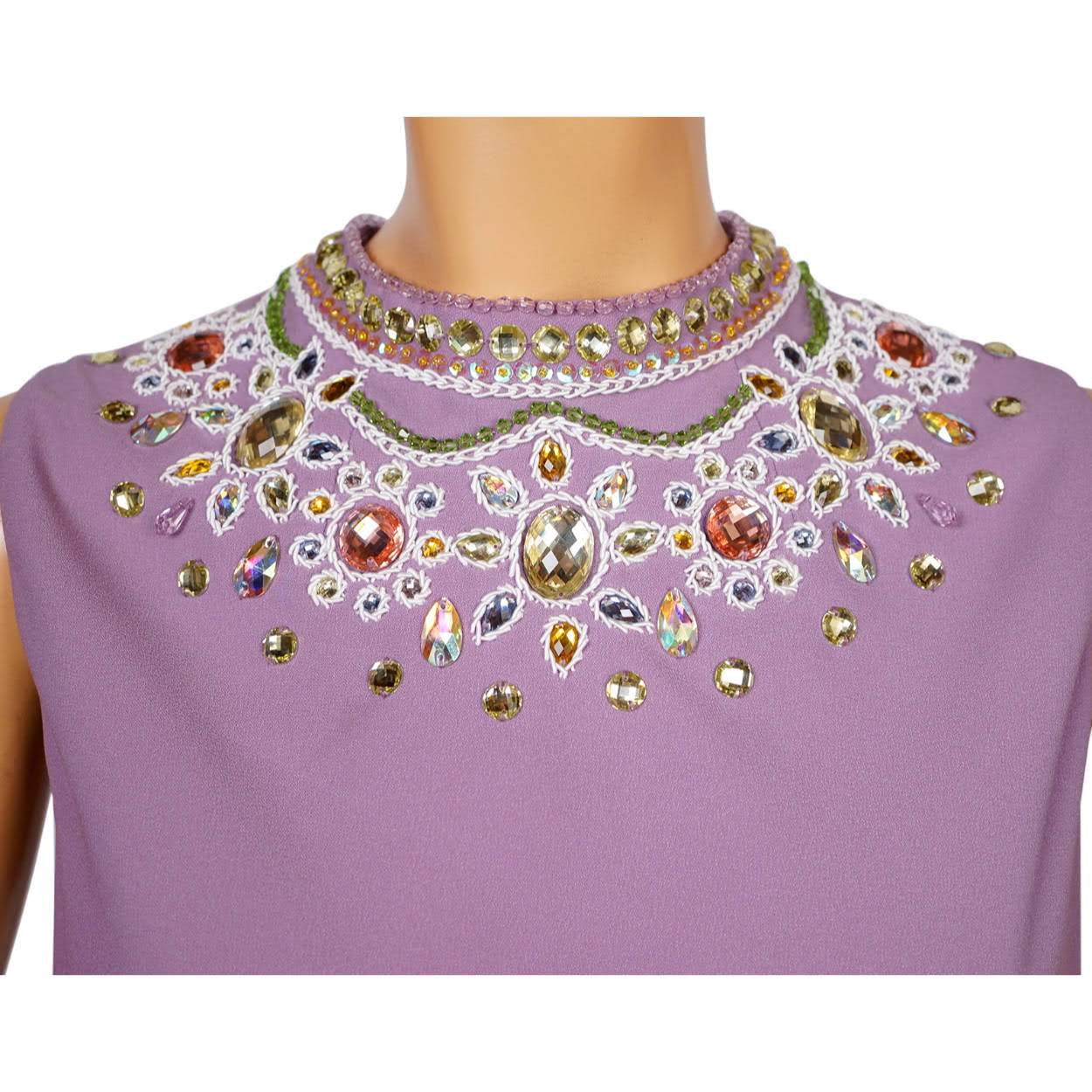 Vintage 1990s Moschino Cheap and Chic Lavender Sheath Dress - L - Poppy's Vintage Clothing