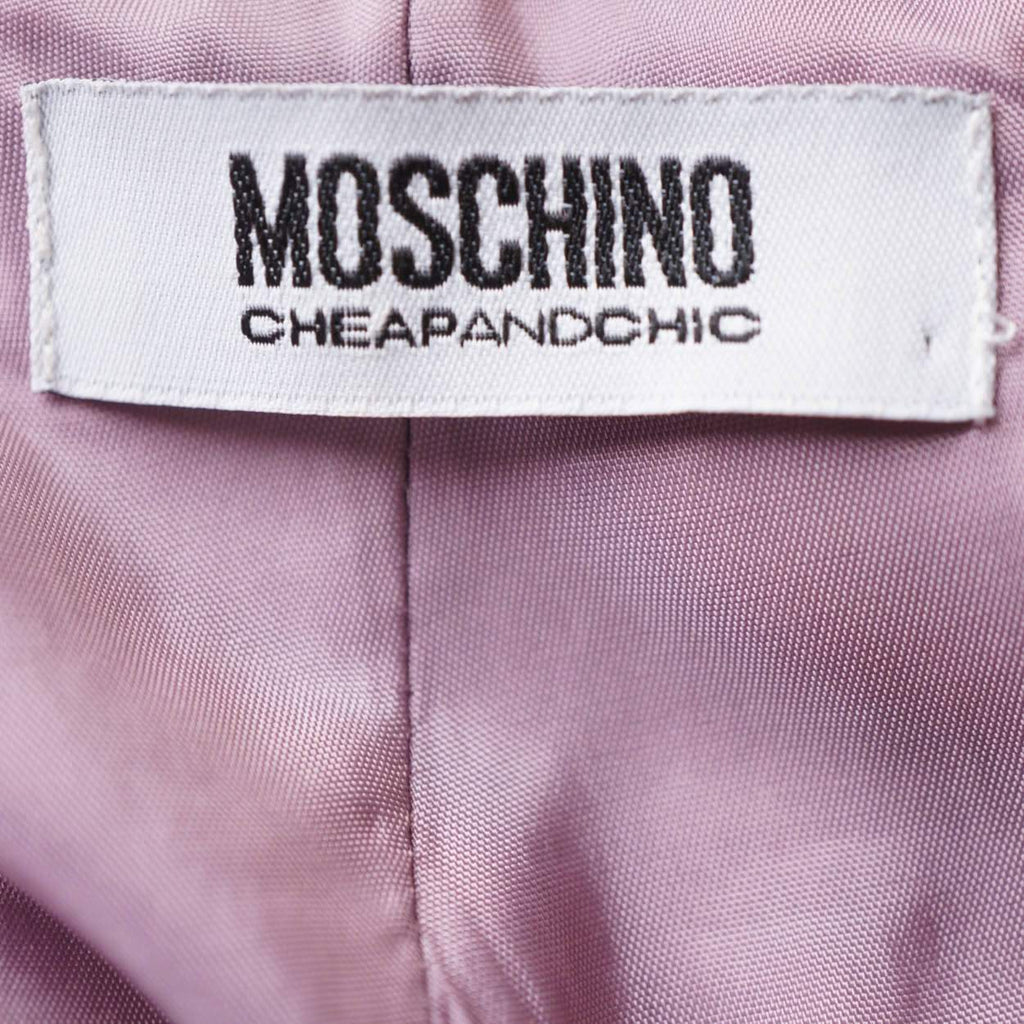 Vintage 1990s Moschino Cheap and Chic Lavender Sheath Dress - L - Poppy's Vintage Clothing