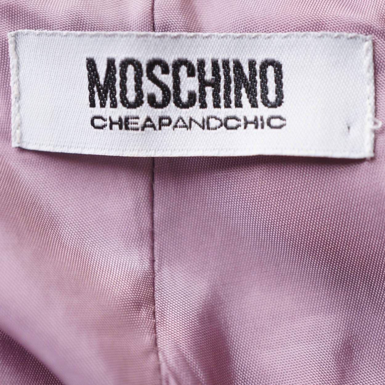 Vintage 1990s Moschino Cheap and Chic Lavender Sheath Dress - L - Poppy's Vintage Clothing