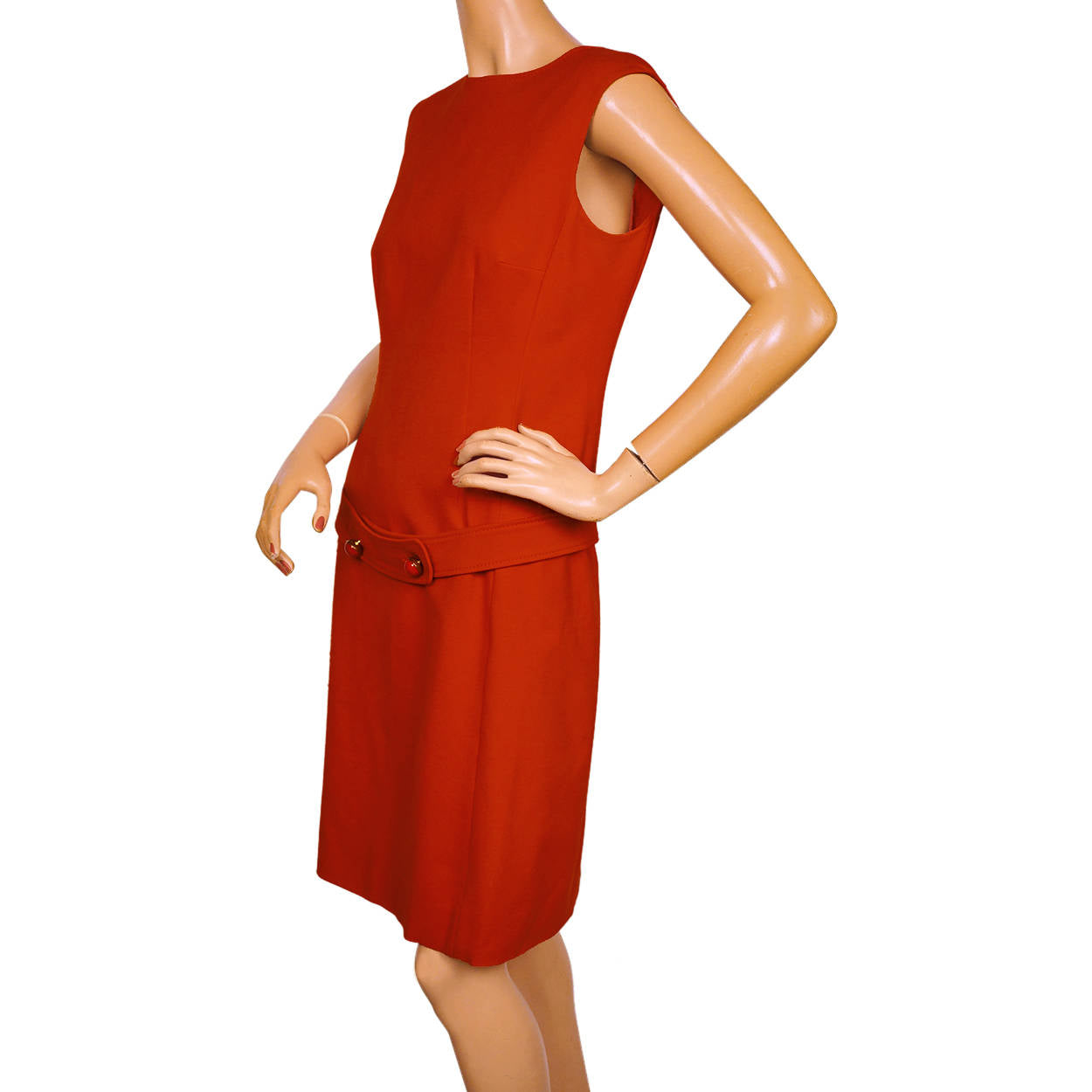 Vintage 1990s Moschino Cheap and Chic Red Dress Size Medium 8 - Poppy's Vintage Clothing