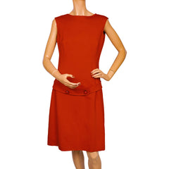 Vintage 1990s Moschino Cheap and Chic Red Dress Size Medium 8 - Poppy's Vintage Clothing