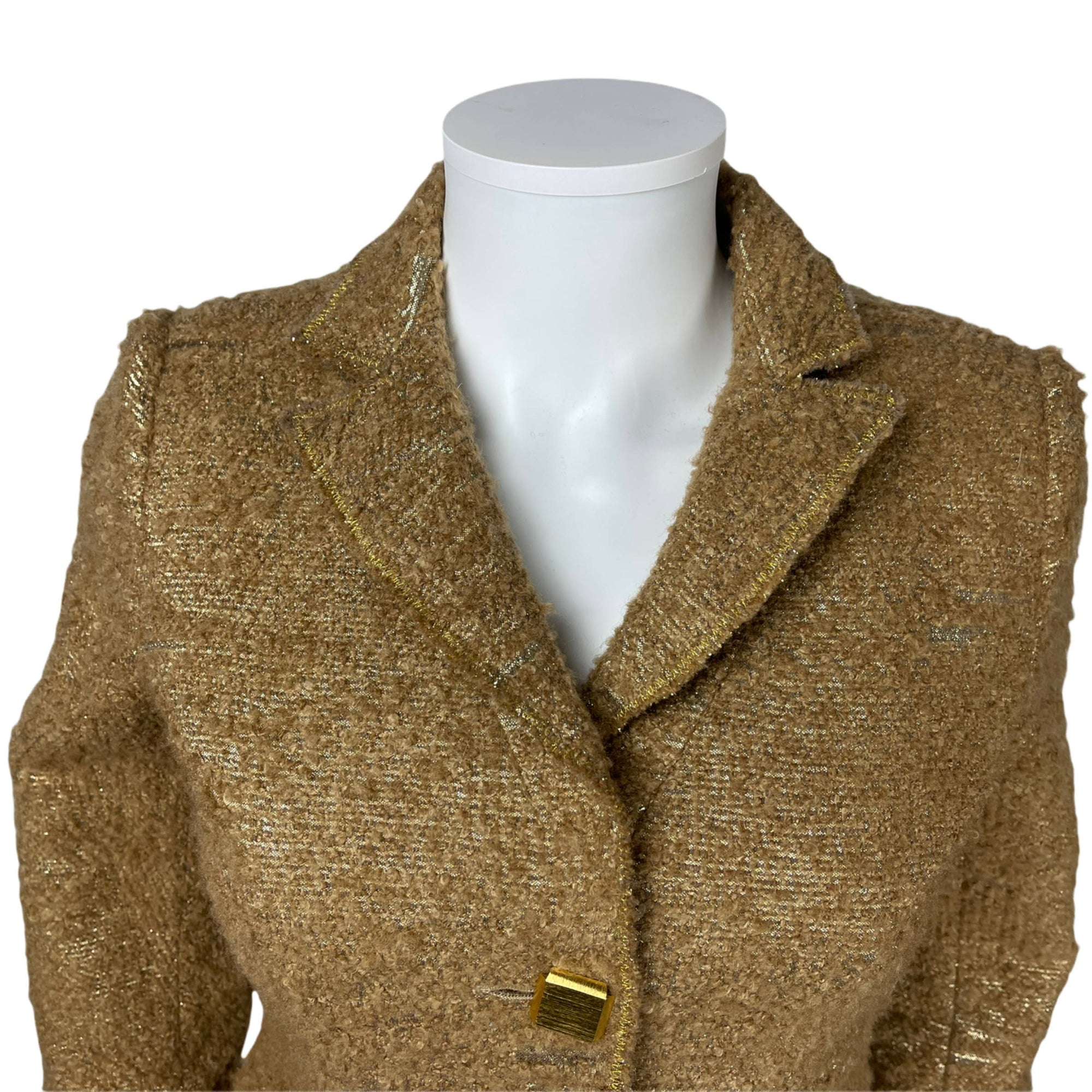 Moschino Cheap and Chic Brown & Gold Jacket Size M 8