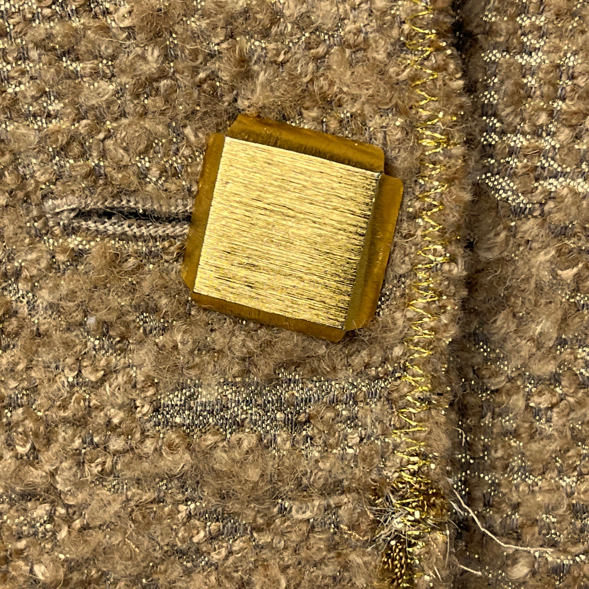 Moschino Cheap and Chic Brown & Gold Jacket Size M 8