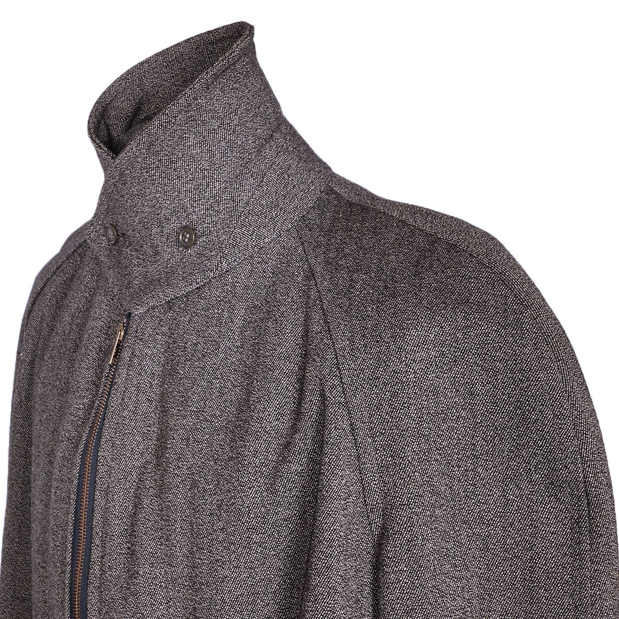 Vintage 1980s Moschino Mens Coat Wool Italian Trench Style Overcoat Size XL Long - Poppy's Vintage Clothing