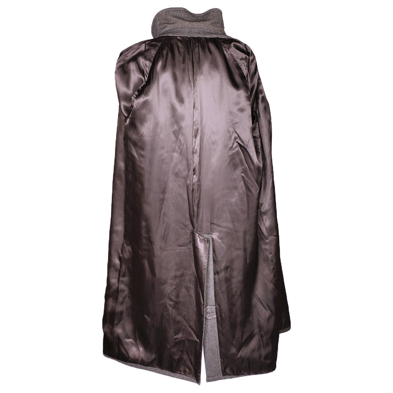 Vintage 1980s Moschino Mens Coat Wool Italian Trench Style Overcoat Size XL Long - Poppy's Vintage Clothing