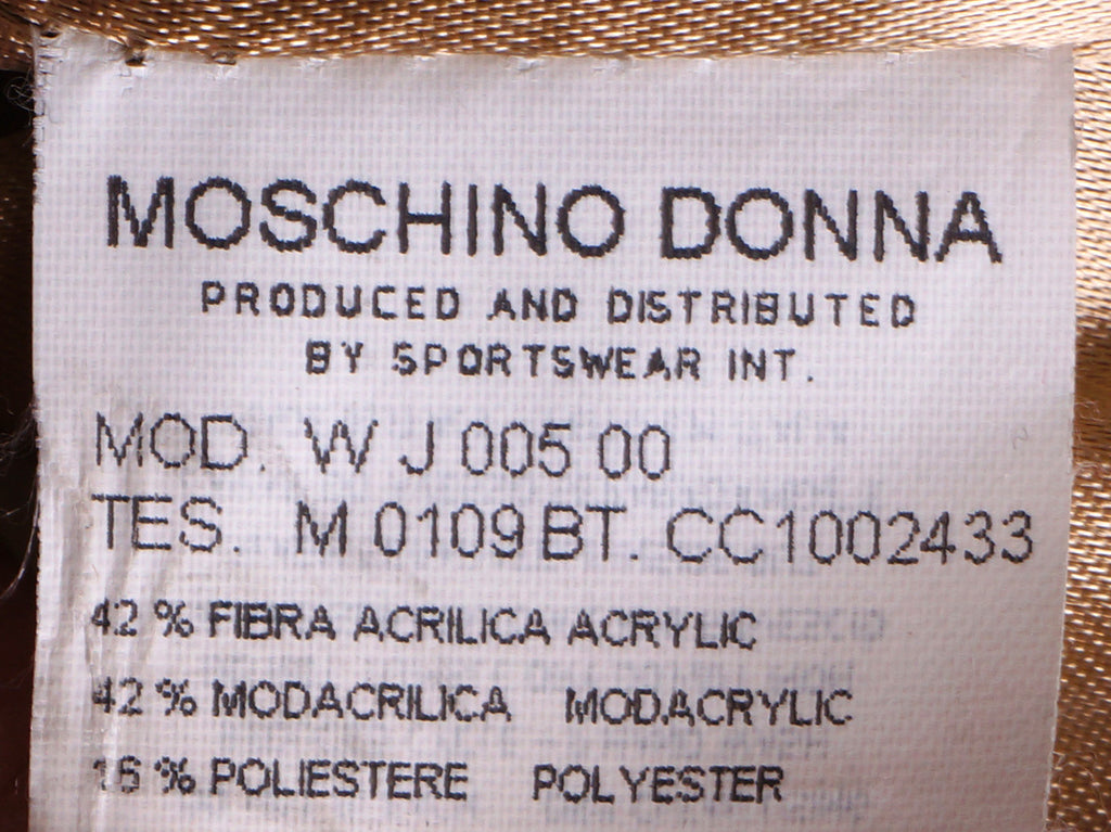 Moschino Mongolian Lamb Faux Fur Coat Ladies Size 8 - Poppy's Vintage Clothing