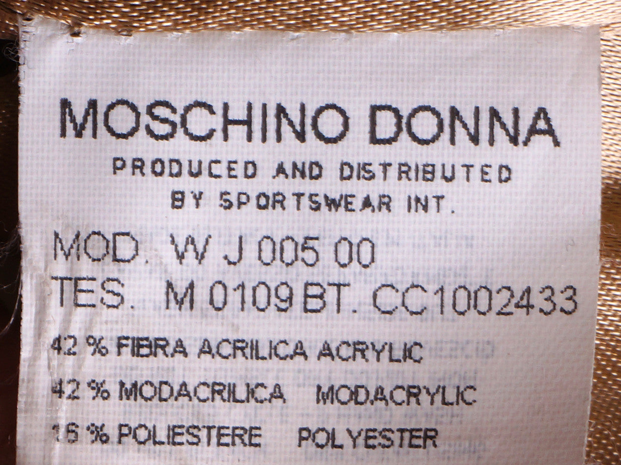 Moschino Mongolian Lamb Faux Fur Coat Ladies Size 8 - Poppy's Vintage Clothing