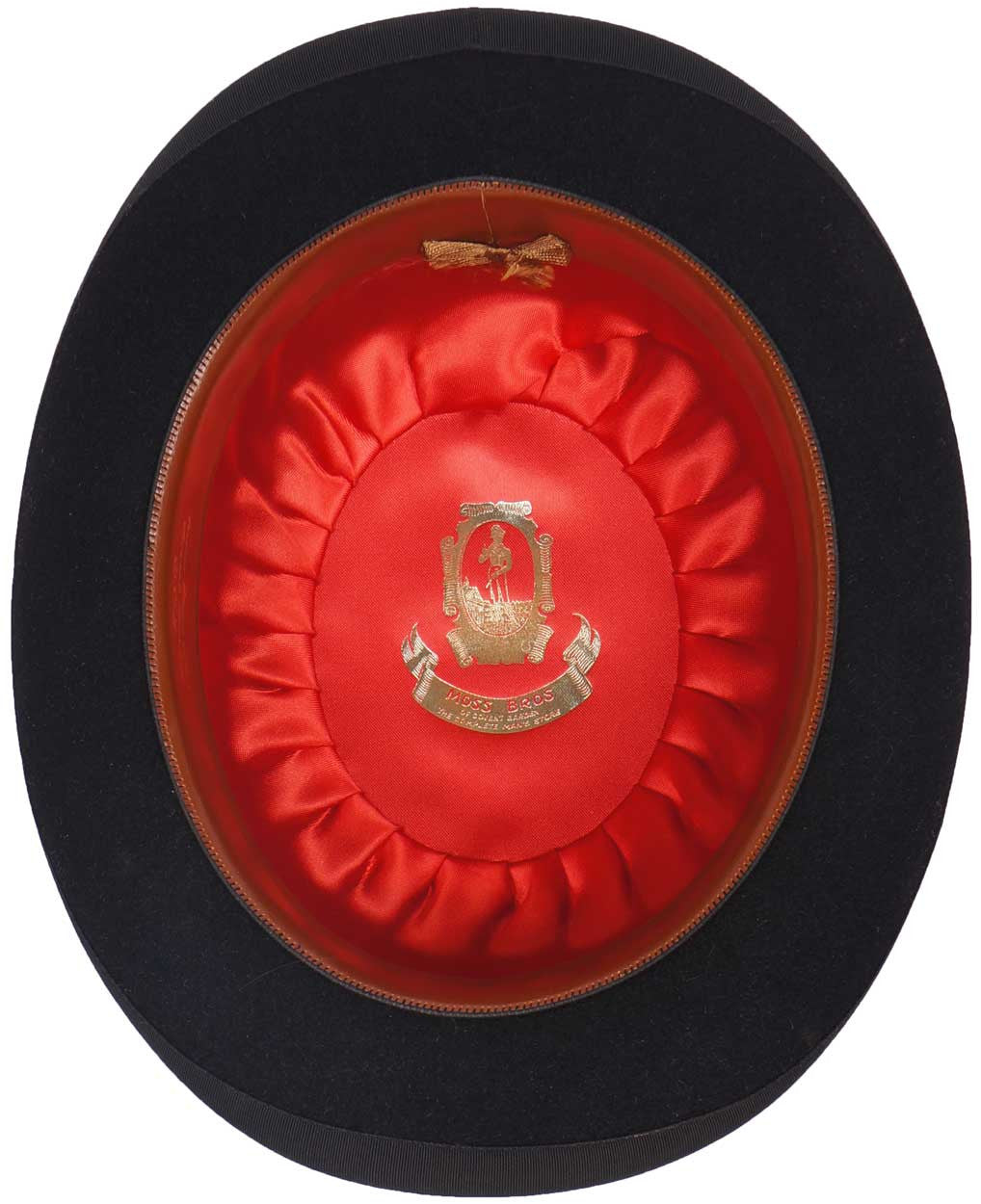 Vintage Mens English Bowler Hat Derby Moss Bros Covent Garden Large 7 3/8 - Poppy's Vintage Clothing