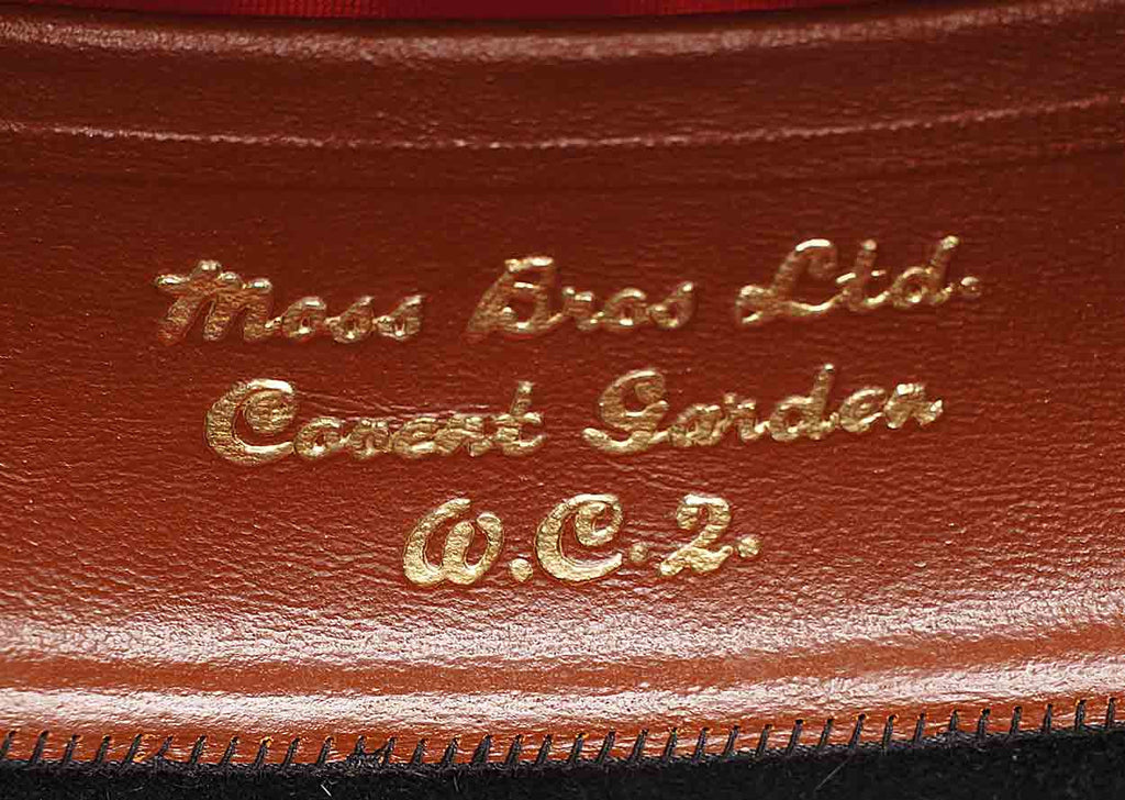 Vintage Mens English Bowler Hat Derby Moss Bros Covent Garden Large 7 3/8 - Poppy's Vintage Clothing