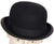 Vintage Mens English Bowler Hat Derby Moss Bros Covent Garden Large 7 3/8 - Poppy's Vintage Clothing