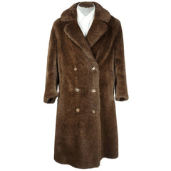 Vintage 1920s Motoluxe Alpaca Teddy Bear Coat Overcoat Sz M - Poppy's Vintage Clothing