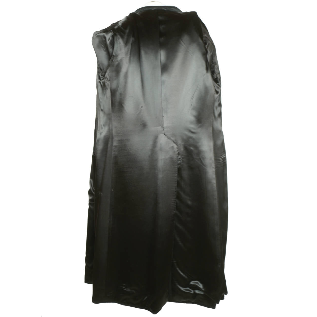 Vintage 1980s Mens Cashmere Overcoat Mr Mann Toronto Black Coat