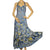 Vintage 1970s Mexican Dress Printed Cotton Muchas Cosas Hand Made Original XS - Poppy's Vintage Clothing