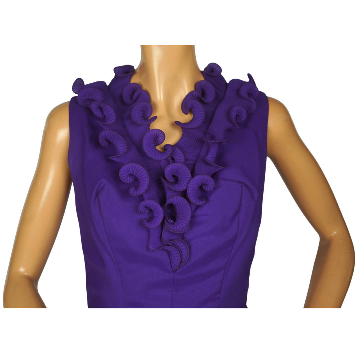 Vintage 1960s Mini Dress Palazzo Pants Hostess Set Ensemble Purple Size S / M - Poppy's Vintage Clothing