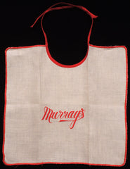 Vintage Murray’s Restaurant Child’s Bib Montreal Canada Memorabilia 1940s - Poppy's Vintage Clothing