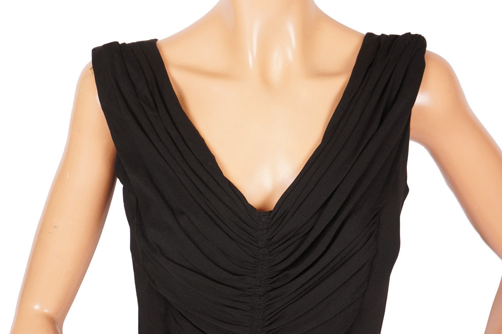 1950s Vintage Dress by Nina Ricci Collection Jeunes Femmes in Black Silk - Poppy's Vintage Clothing