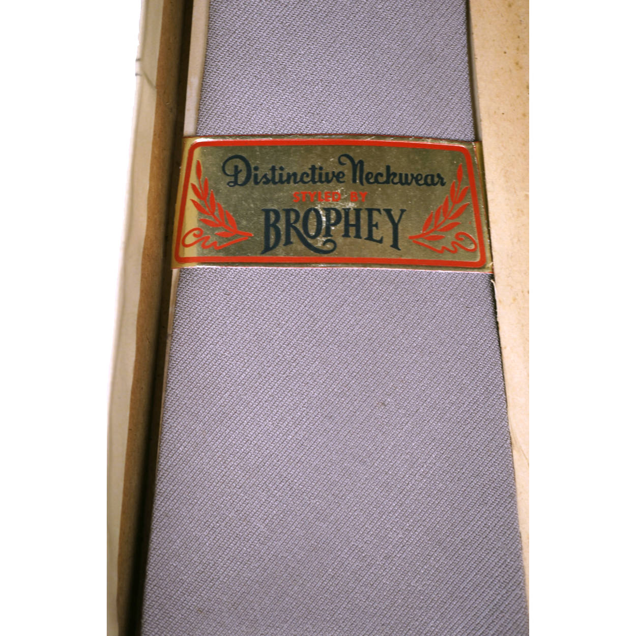 Vintage Unused Ties 1930s 40s Neckties by W A Brophey in Original Box - Poppy's Vintage Clothing