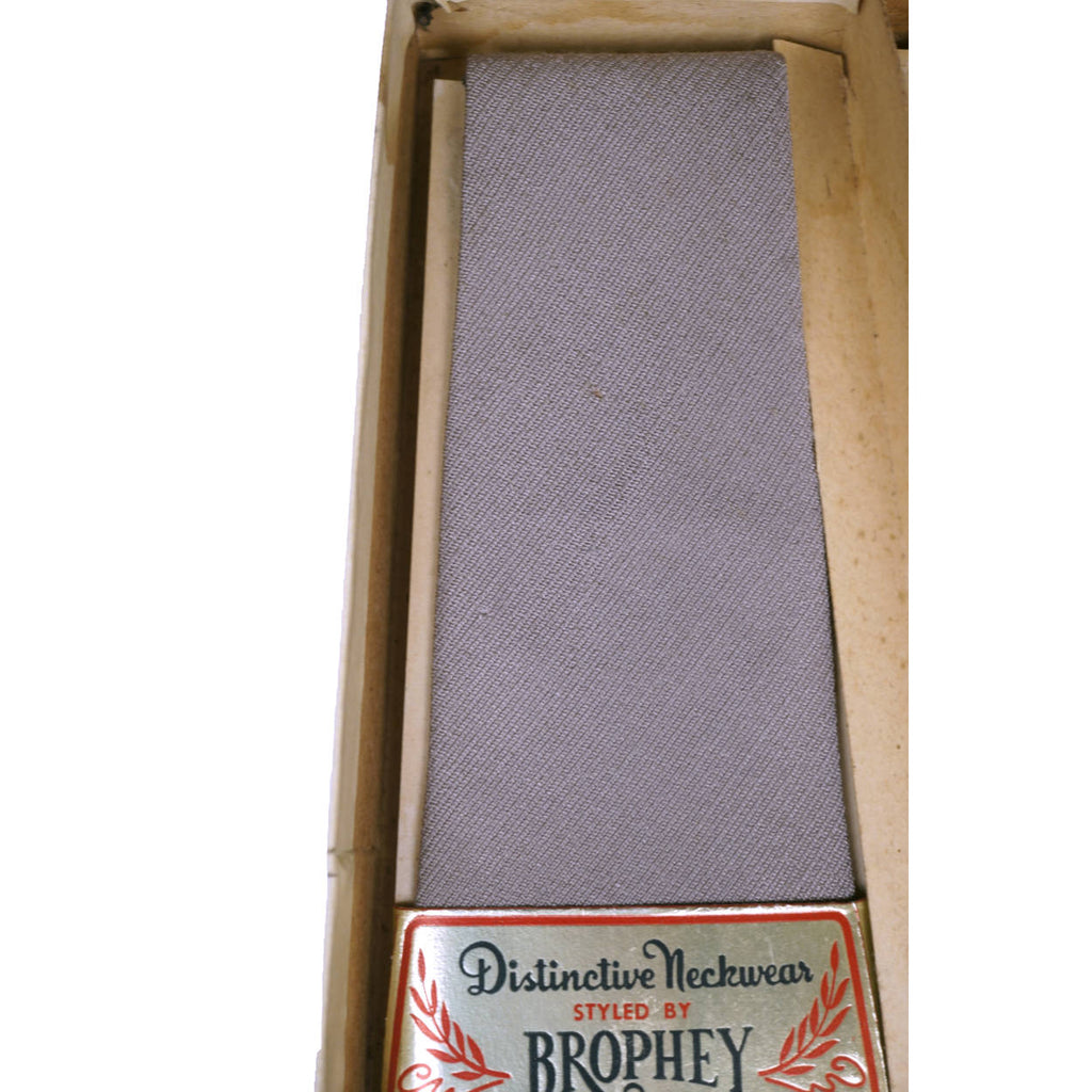 Vintage Unused Ties 1930s 40s Neckties by W A Brophey in Original Box - Poppy's Vintage Clothing