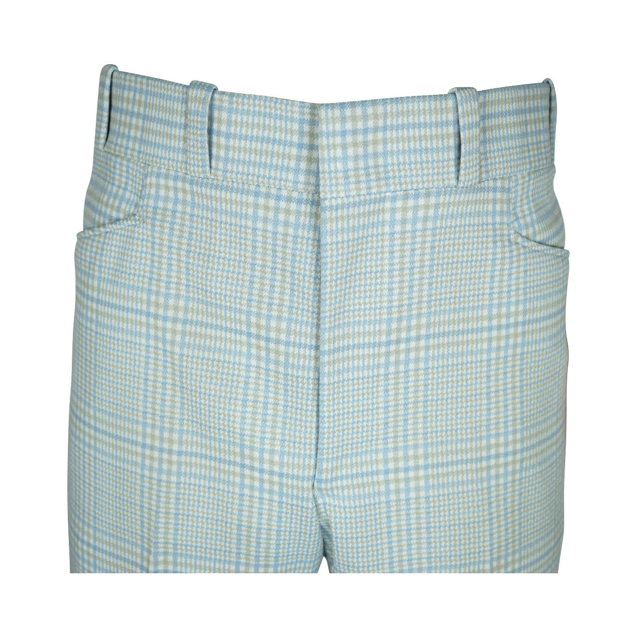 Vintage 1970s Mod Mens Pants NWT Registered Male Polyester Size 38 Waist Unused - Poppy's Vintage Clothing